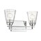 Z-Lite Lyna Vanity, 2-Light, 16 In.W x 6.5 In.L x 9 In.H, Chrome /Clear 823-2V-CH - alternate 2